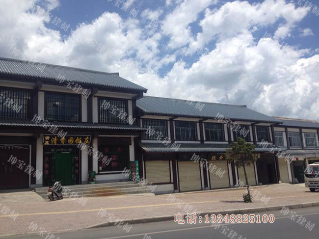 仿古樹脂瓦打造特色旅游復(fù)古街區(qū),效果杠杠滴,！