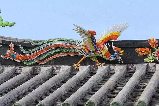 潮州嵌瓷,,屋頂生花